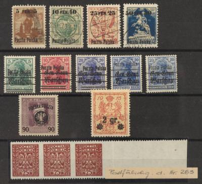 **/*/gestempelt/Briefstück - Polen Nr. 17/19 auf Briefstück mit Stpl. LUBIN, - Briefmarken