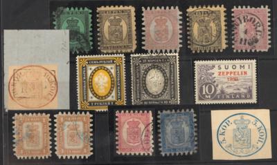 .gestempelt/*/(*)/Briefstück - Sammlung Finnland ca. 1856/1938 sowie etwas Ingermanland, - Francobolli