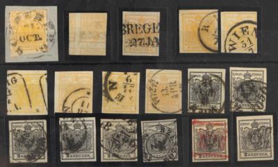 .gestempelt/*/**/Briefstück - Sammlung Österr. MOnarchie ab 1850 incl. Porto- u. etwas Zeitungsstempelm., - Briefmarken