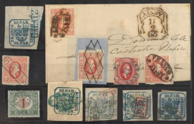 .gestempelt/*/(*)/Briefstück - Sammlung Rumänien ca. 1865/1940 u.a. mit Neu - Rumänien, - Briefmarken
