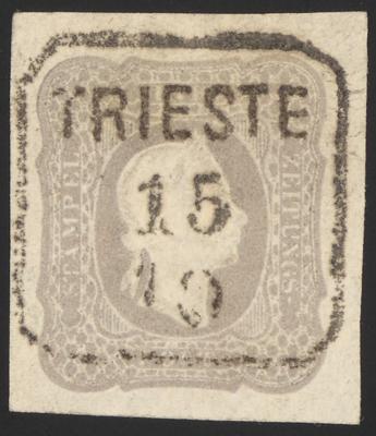 .gestempelt - Österr. Nr. 23 c (grau) lila, - Briefmarken