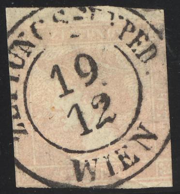 .gestempelt - Österr. Nr. 8 (sogen. "ROSA MERKUR"), - Briefmarken