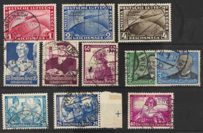 .gestempelt/*/**/Poststück - Sammlung D.Reich 1933/1945 u.a. mit Block Nr. 2(Nothilfe 1933) , - Známky