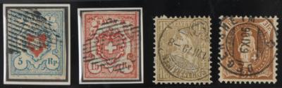 .gestempelt - Schweiz Nr. 9 II (ANK Nr. 17 II), - Briefmarken