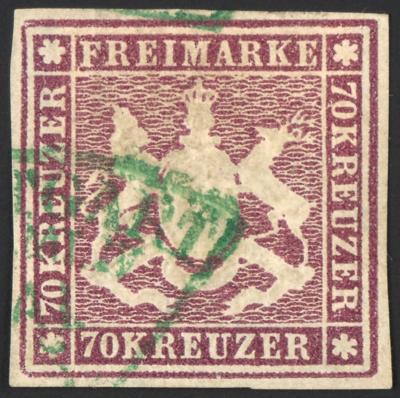 .gestempelt - Württemberg Nr. 42a BRAUNLILA, - Briefmarken