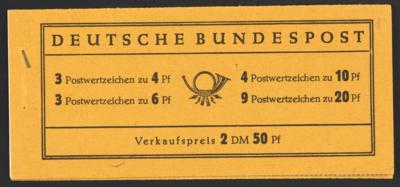 ** - Interess. Spezialsammlung Markenheftchen (MH) BRD u.a. mit Nr. 1 (Klammer gebrochen), - Briefmarken