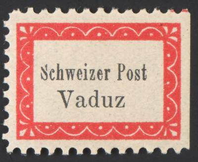 ** - Liechtenstein Botenpost Vaduz - Sevelen Mi. Nr. I B dreiseitig gezähnt - postfr., - Francobolli