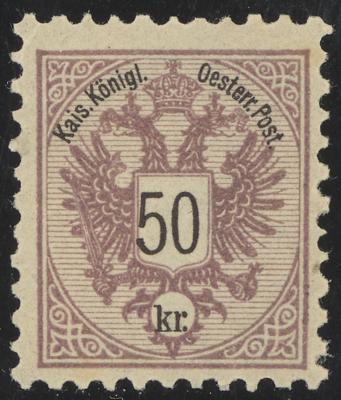 ** - Österr. Nr. 49bB braunlila - Francobolli