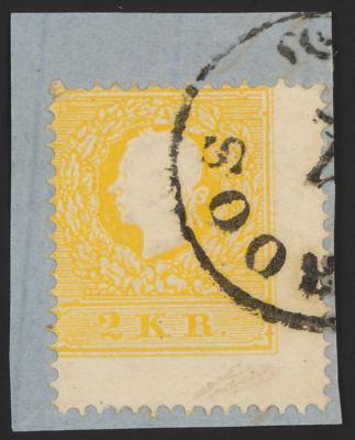 Briefstück - Österr. Nr. 10IIb dunkelgelb - Briefmarken