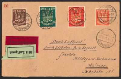 Poststück - D.Reich 1922 - Flug Nr. 210/218 auf - Známky