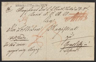 Poststück - Heimat-Sammlung "SIEGHARTSKIRCHEN" und "RIED" am Riederberg - 1826 - 2000 - 3 vorph. Briefe, - Stamps