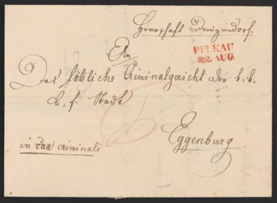 Poststück - Österr. Monarchie - Interess. Partie Vorphila NÖ u.a. mit "L. ENZERSDORF" (Kühn Nr. 67a), - Briefmarken