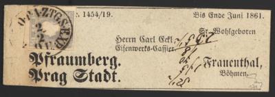 Poststück - Österr. Nr. 17e grauviolett auf kompl. Schleife nach Frauenthal, - Briefmarken