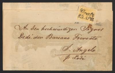 Poststück - Österr. Nr. 1M gelb mit - Briefmarken