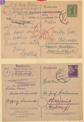 Poststück - Spezialsammlung BERLIN um die Endkriegsphase 1945 und danach, - Briefmarken