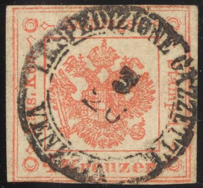 .gestempelt - Lombardei - Zeitungsstempelm. Nr. 3a Type I (hell) rot, - Známky