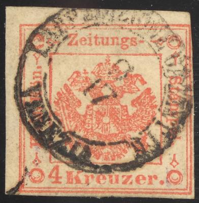 .gestempelt - Lombardei - Zeitungsstempelm. Nr. 4 rot, - Stamps