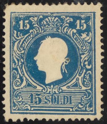 * - Lombardei Nr. 11 IIb dunkelblau, - Stamps