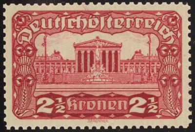 (*) - Österr. 1919 - 2 1/2 Kronen - Briefmarken