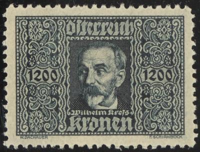 (*) - Österr. 1922 - 1200 Kronen Kreßflug, - Známky