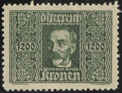 (*) - Österr. 1922 - 1200 Kronen Kreßflug, - Stamps