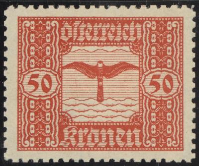 * - Österr. 1922 - 50 Kronen Kreßflug, - Briefmarken