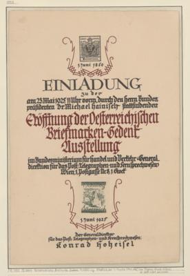 (*) - Österr. 1925 "Einladung 75 Jahre - Stamps