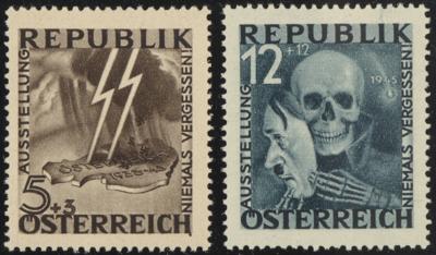 ** - österr. - BLITZ/TOTENKOPF- laut - Briefmarken