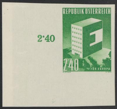 ** - Österr. Nr. 1076 U (2,40 S Europa), - Briefmarken