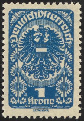 ** - Österr. Nr. 274 xc (1 Krone tiefblau) einwandfrei **, - Briefmarken