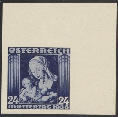** - Österr. Nr. 627 U (24 Gr. Muttertag), - Briefmarken