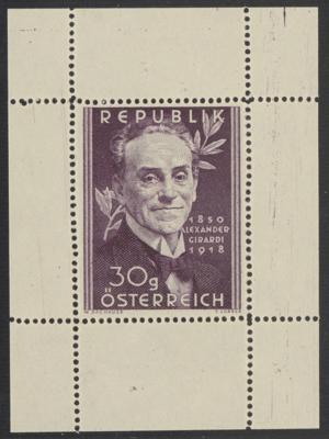 (*) - Österr. Nr. 975 P III (30 Gr. Girardi), - Briefmarken