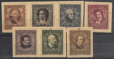 Briefstück - Österr. Nr. 418/24 (Musiker) als - Briefmarken