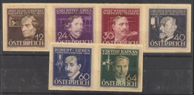 Briefstück - Österr. Nr. 632/37 (Erfinder - Známky