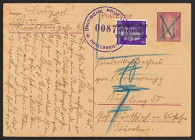 Poststück - Österr. 1945 - 6 Pfg. Ganzsachen - Briefmarken
