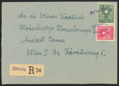 Poststück - Österr. 1945 - Stempelprovisorium - Francobolli