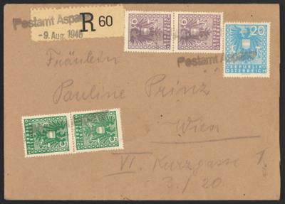 Poststück - Österr. 1945 - Stempelprovisorium von Wimpassing im Schwarzatal vom 13.11. 1945, - Briefmarken