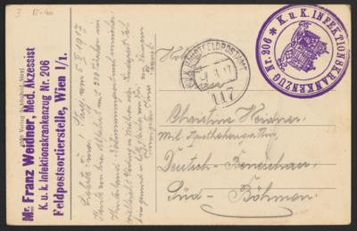 Poststück - Österr. Feldpost WK I - Briefmarken
