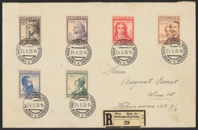 Poststück - Österr. Heerführer und - Briefmarken