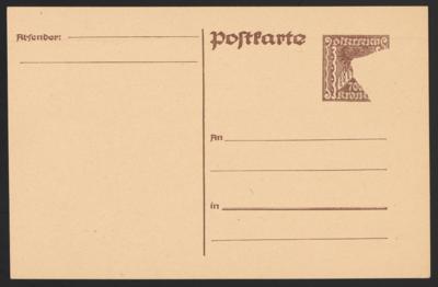 Poststück - Österr. I. Rep. - Ganzsachen - Briefmarken
