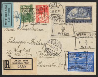 Poststück - Österr. - WIPA Faser von - Briefmarken