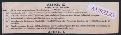 Poststück - Original - Maueranschlag - Francobolli