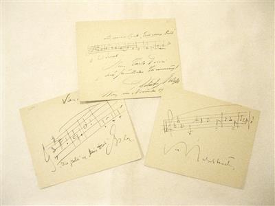 Komponisten, - Autogramy