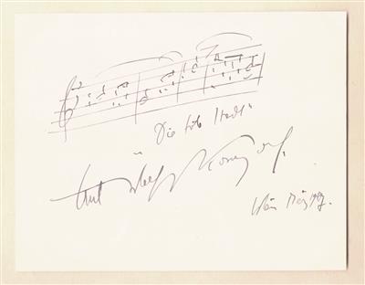 Korngold, Erich Wolfgang, - Autographs