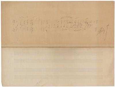 Liszt, Franz, - Autografi