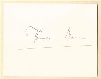 Mann, Thomas, - Autogramy