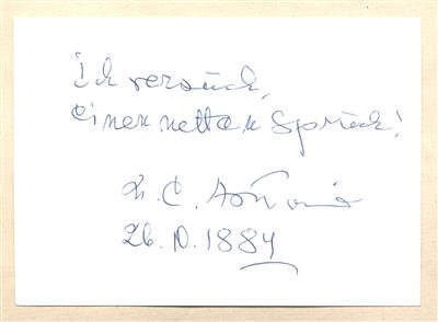 Artmann, H. C. (Hans Carl), - Autographen