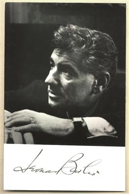 Bernstein, Leonard, - Autogramy