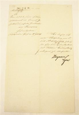 Haynau, Julius, - Autogramy