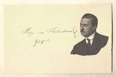 Hofmannsthal, Hugo v., - Autographen